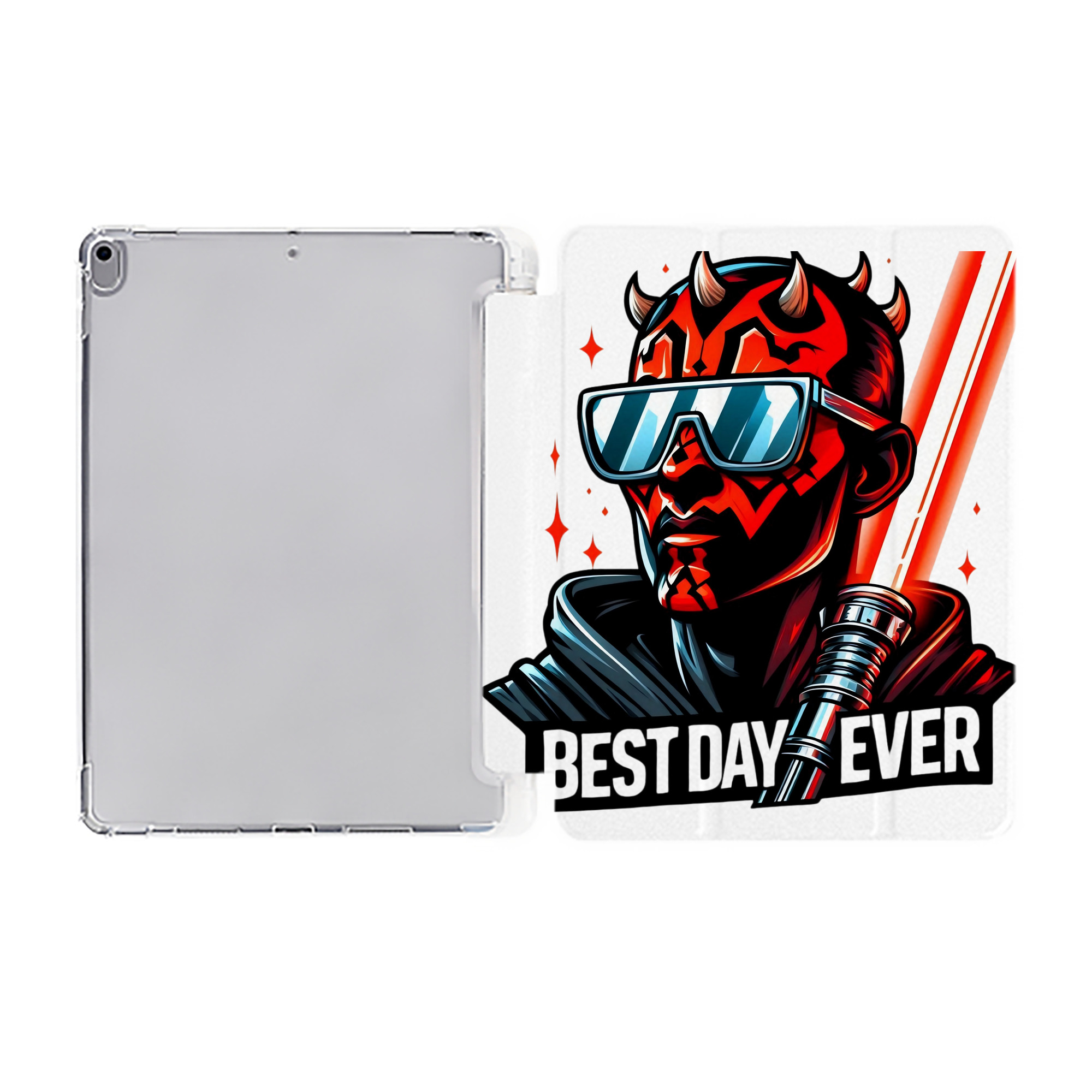 （画像用） スター・ウォーズ Star Wars IPad ケース ペン収納付き 三つ折りスタンド PUレザー×シリコン 対応機種9.5/10.5/10.9インチ